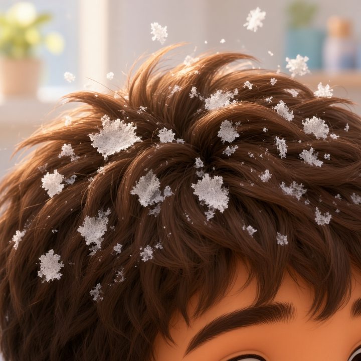 Dandruff or debris